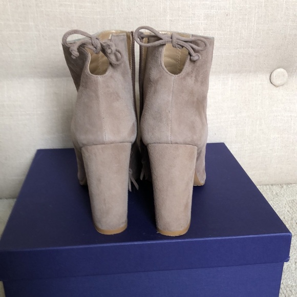 Stuart Weitzman Grandiose suede tie-back booties - Picture 2 of 8